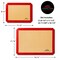 Last Confection Silicone Baking Mat - Set of 3 Non-Stick Professional Food Safe Tray Pan Liners - 2 Half Sheet (11-5/8" x 16-1/2") 1 Quarter Sheet (8-1/2" x 11-1/2")